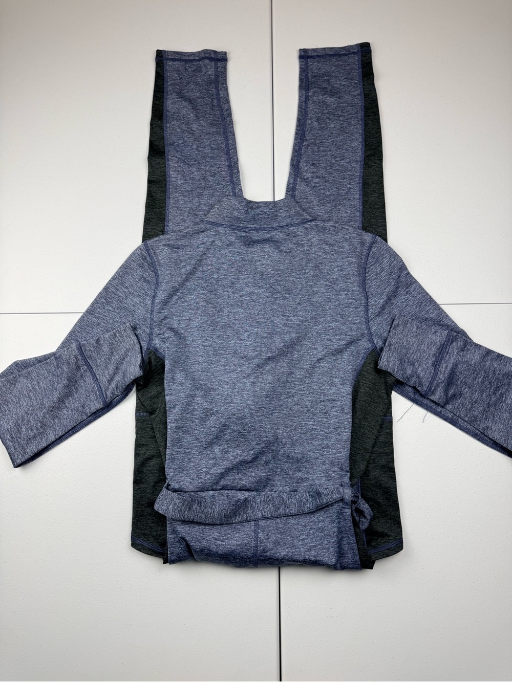 Offline aerie Women's Heather Navy Jumpsuit with Front Zip - Picture 3 of 4
